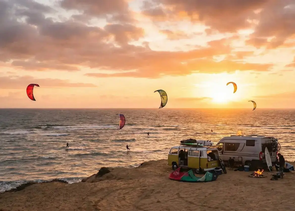 Kitecamp Vanlife Sonnenuntergang