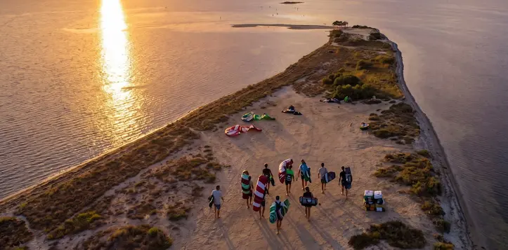 Gemeinsame Zeit im Kitecamp auf Sardinien